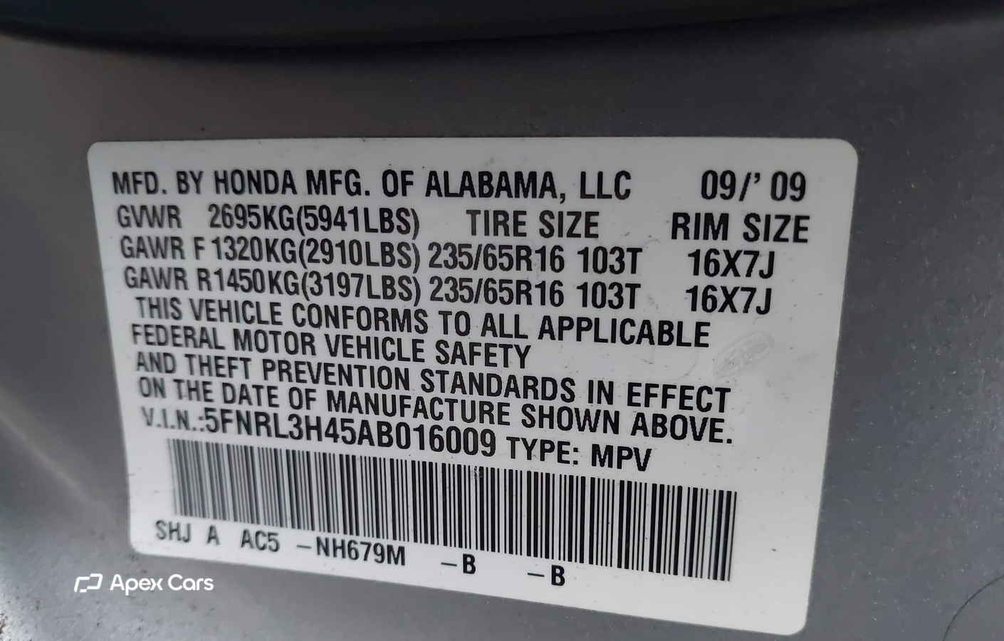 Honda Odyssey 2010