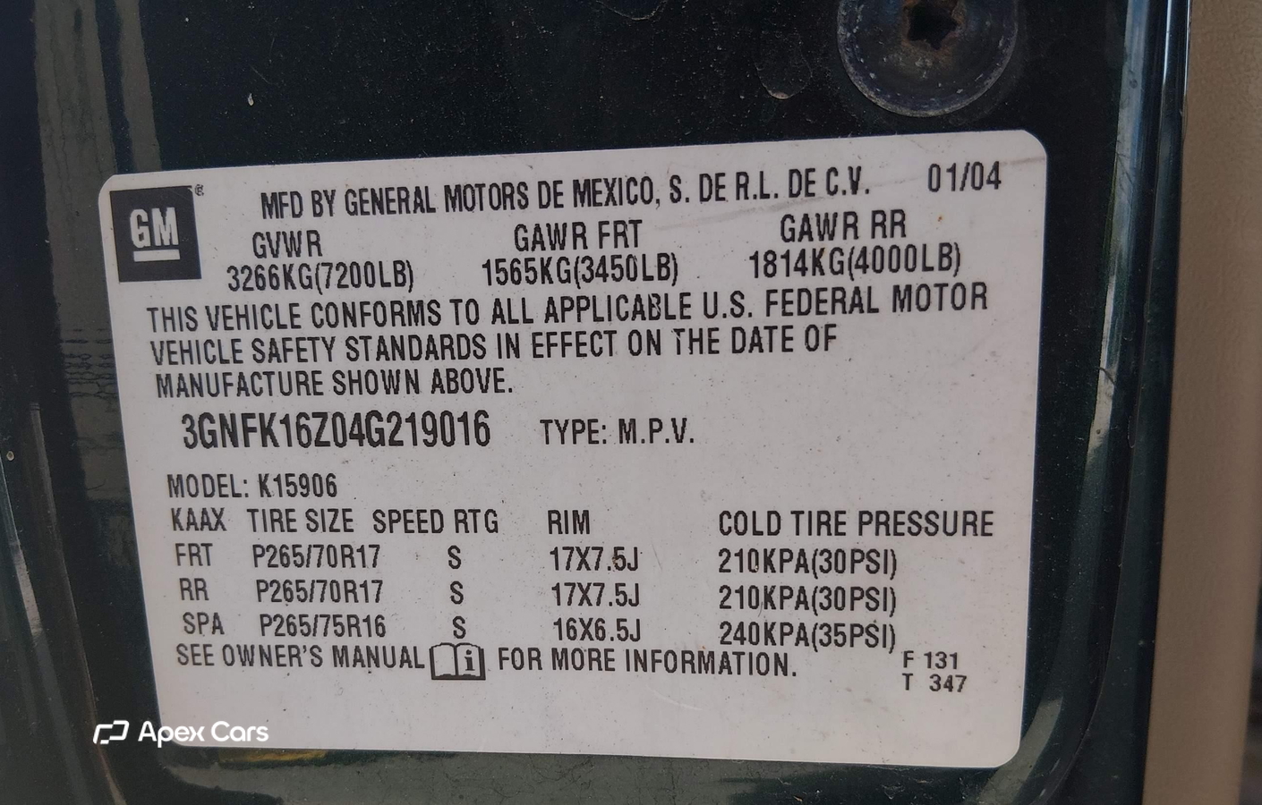 Chevrolet Express 2004