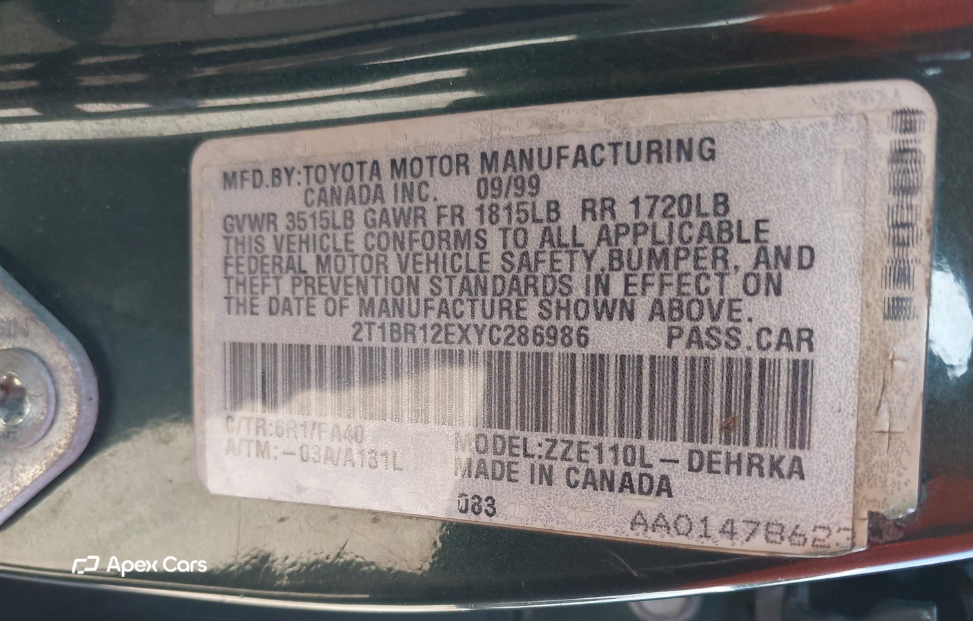 Toyota Corolla 2000