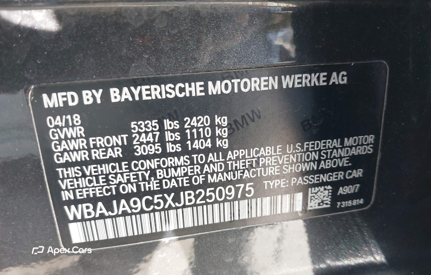 BMW Series 5 2018