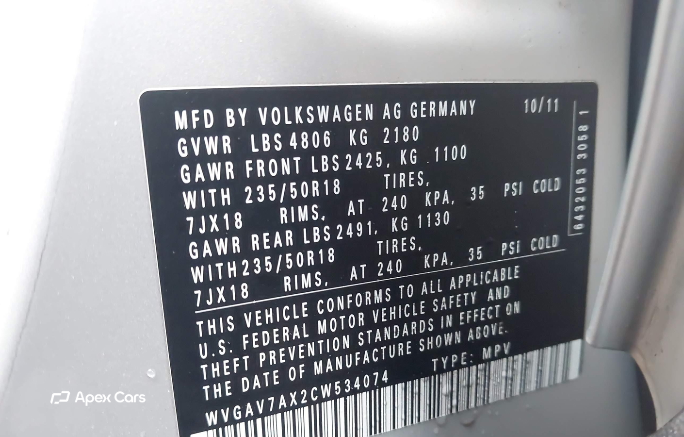 Volkswagen Tiguan 2012