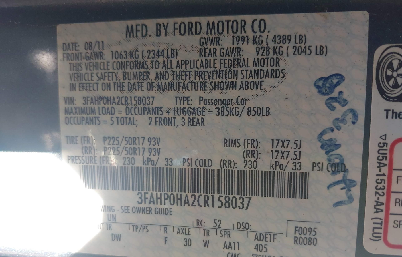 Ford Fusion 2012