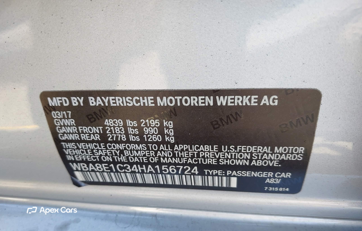 BMW Series 3 2017