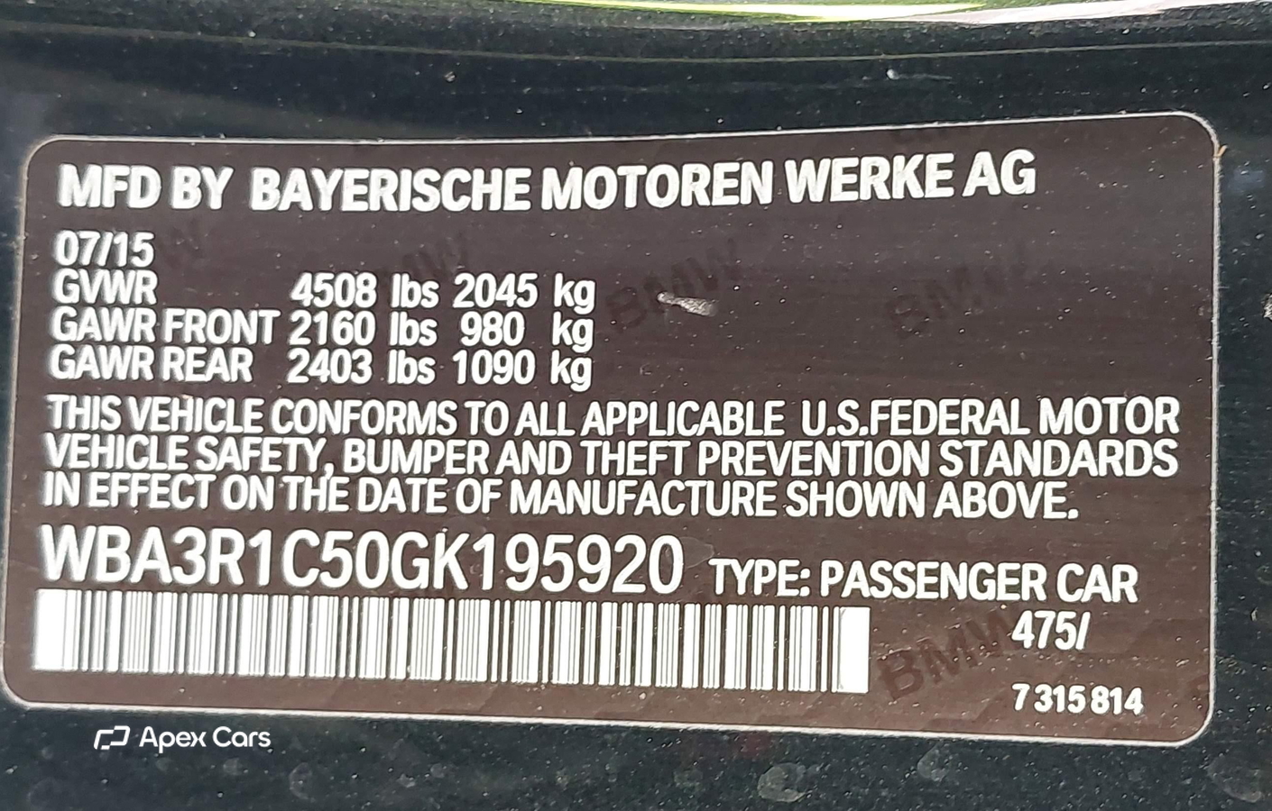 BMW Series 4 2016