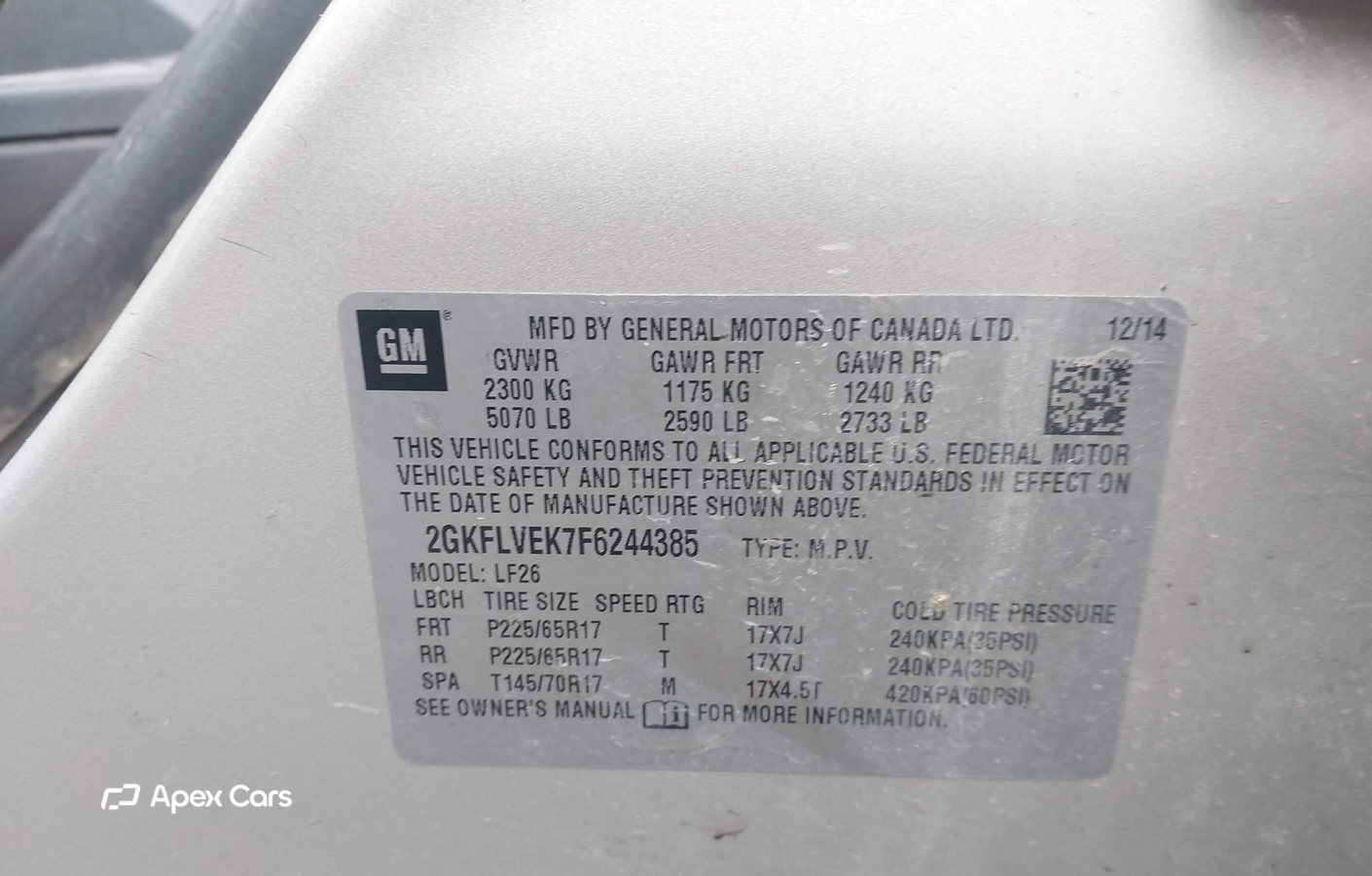 GMC Terrain 2015