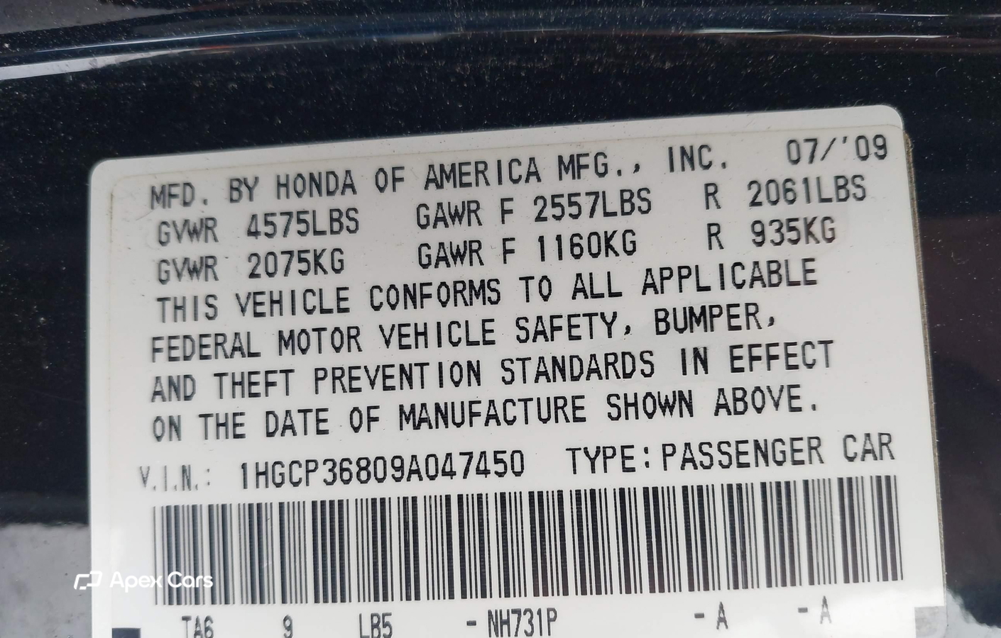 Honda Accord 2009