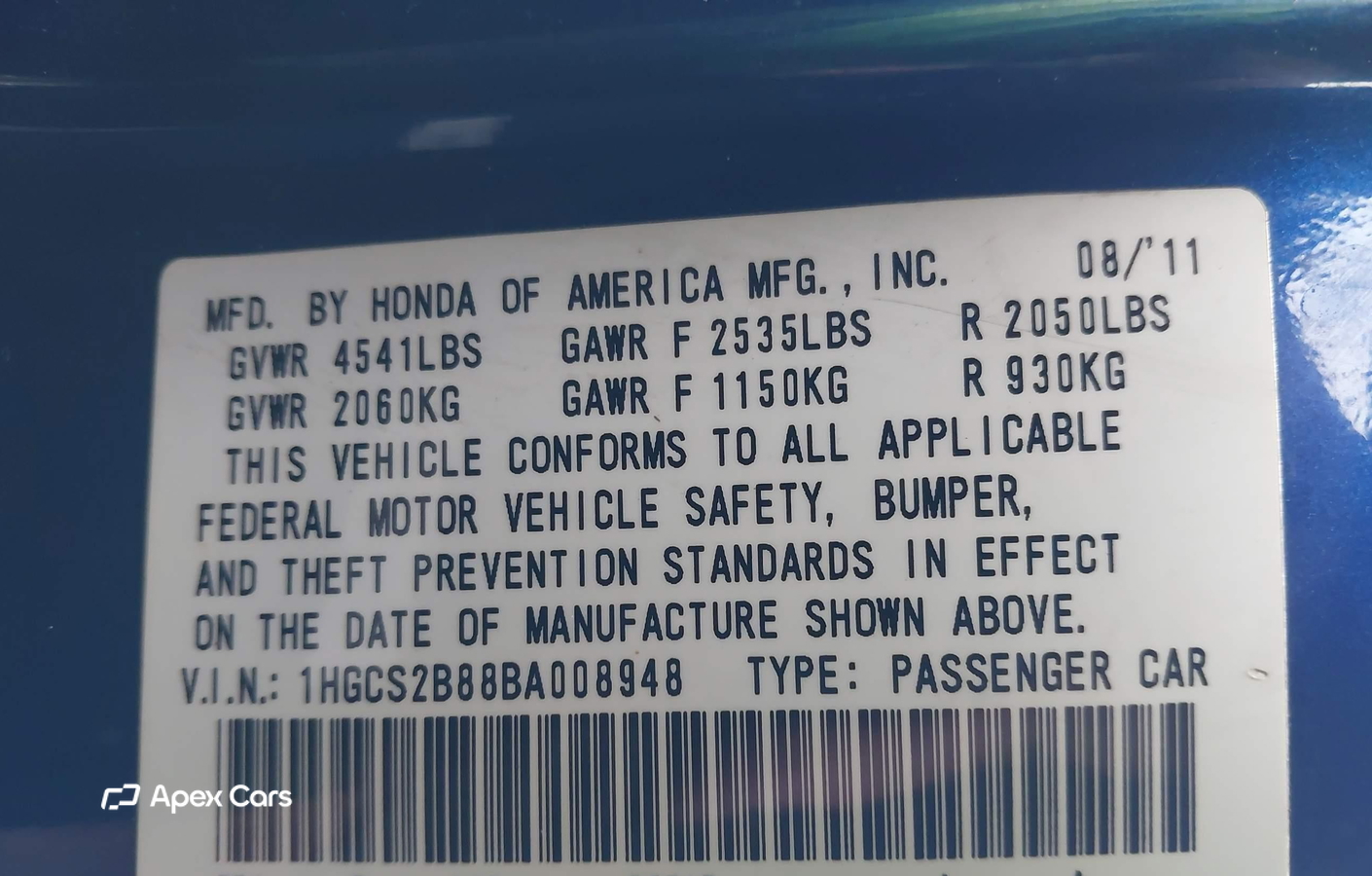 Honda Accord 2011