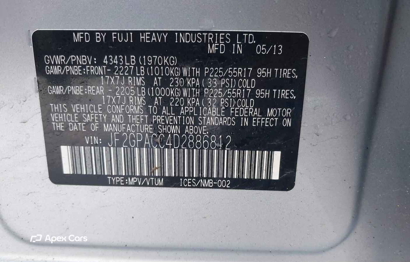 Subaru XV 2013