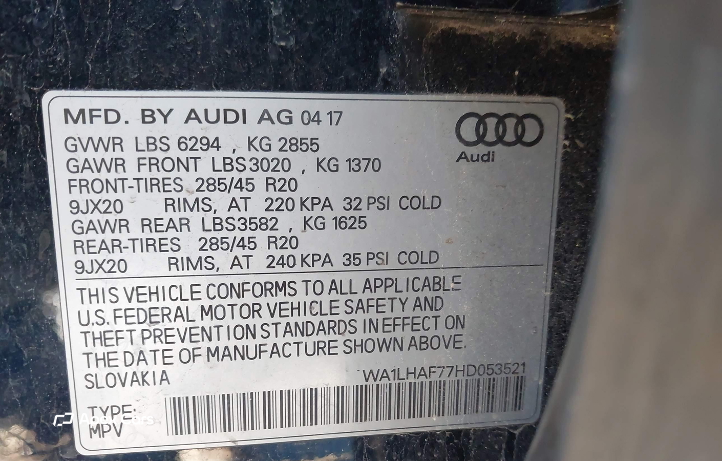 Audi Q7 2017