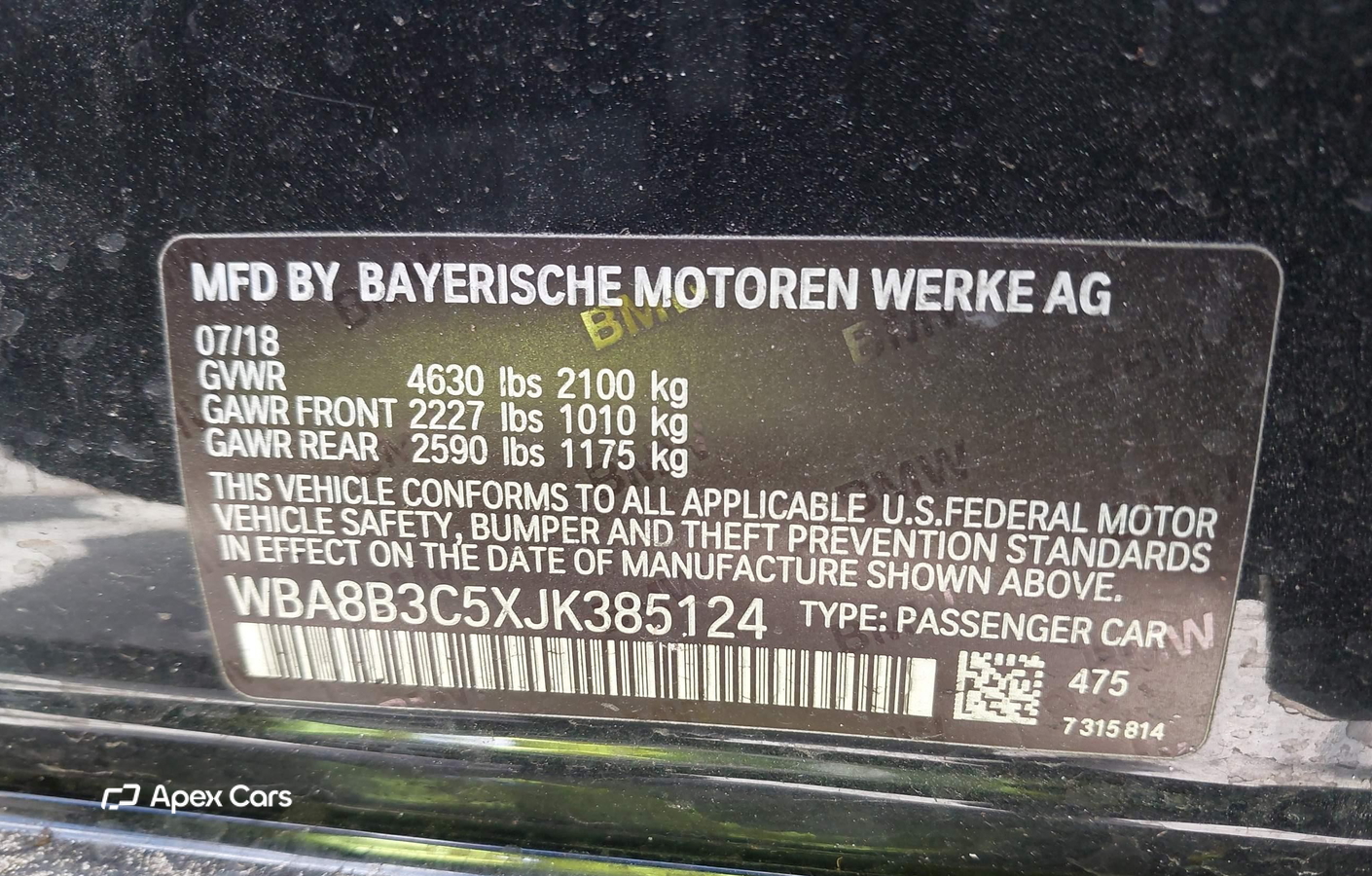 BMW Series 3 2018