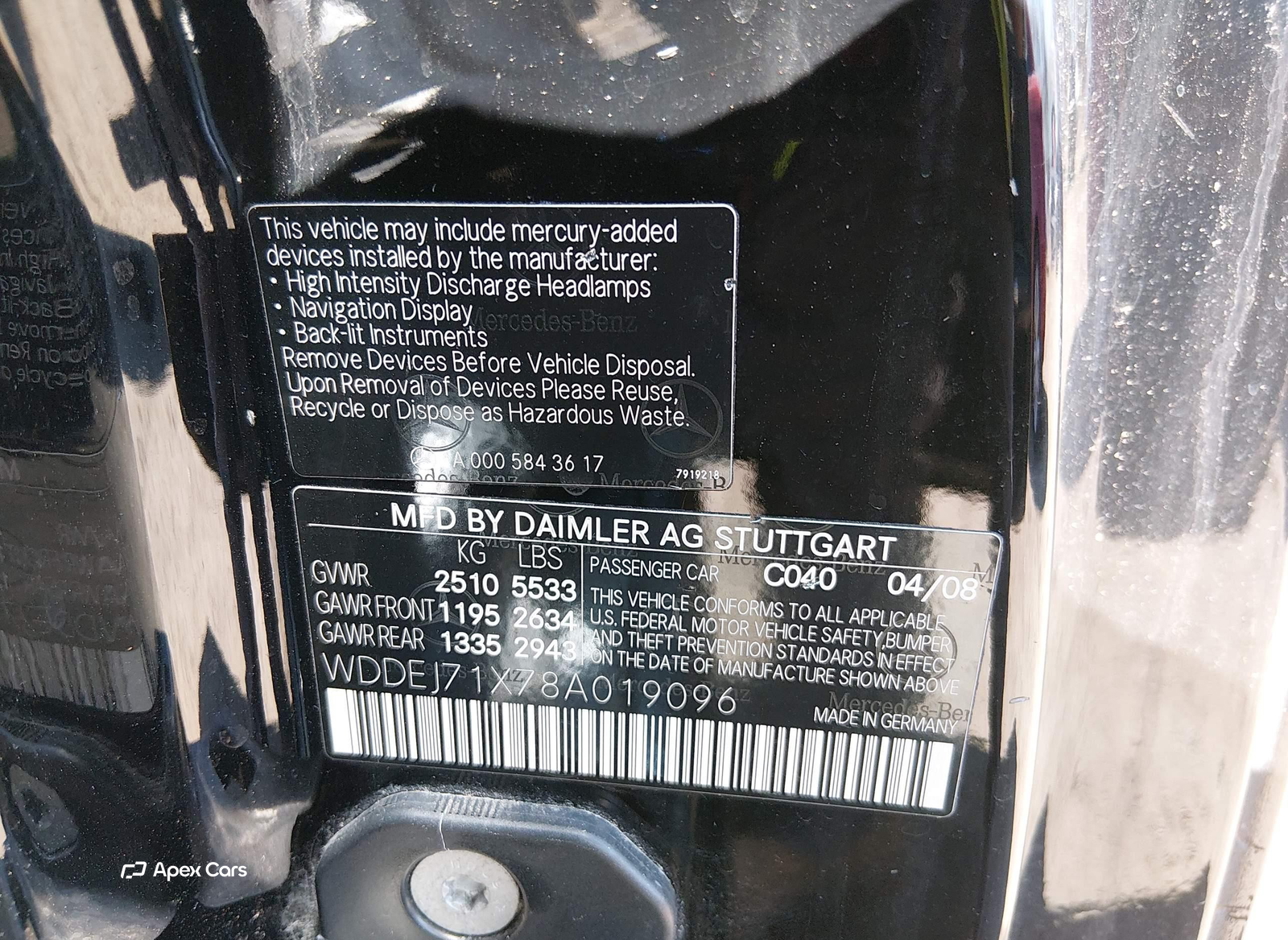 Mercedes-Benz CL-klasse 2008