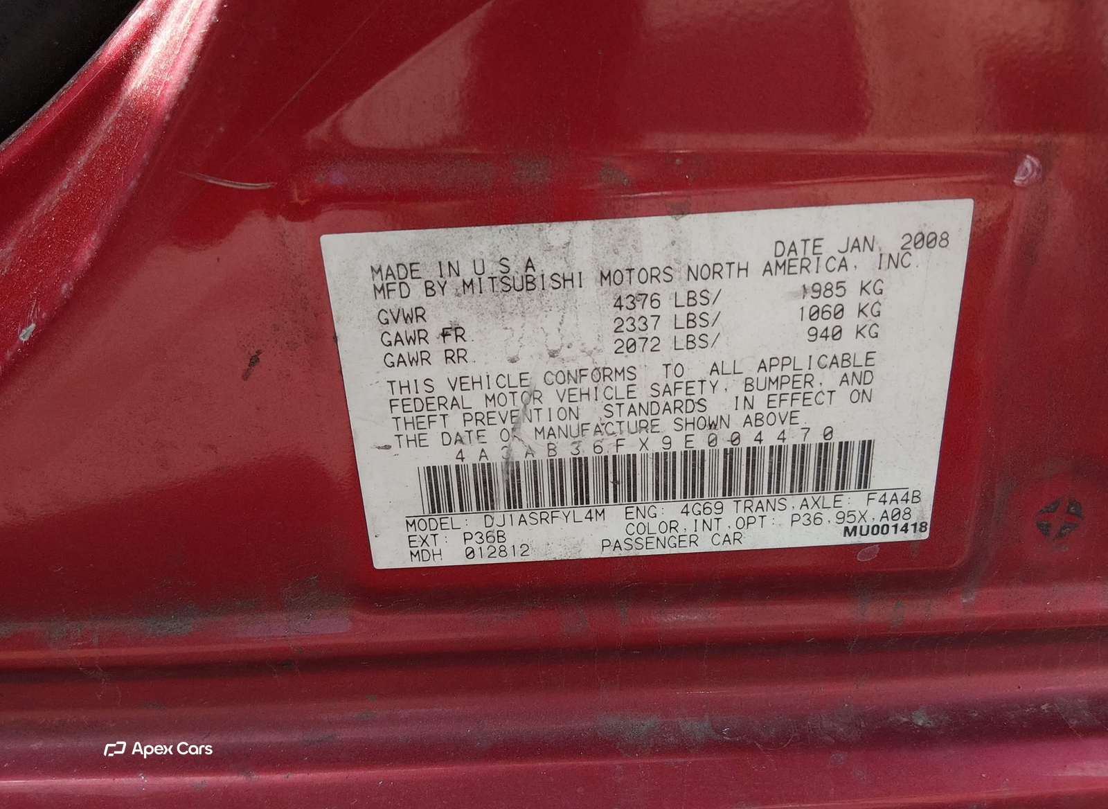 Mitsubishi Galant 2009