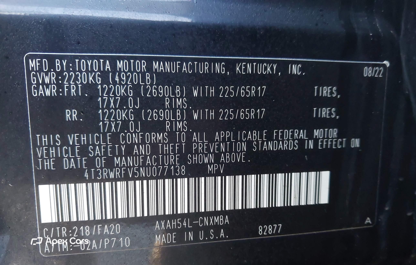 Toyota RAV 4 2022