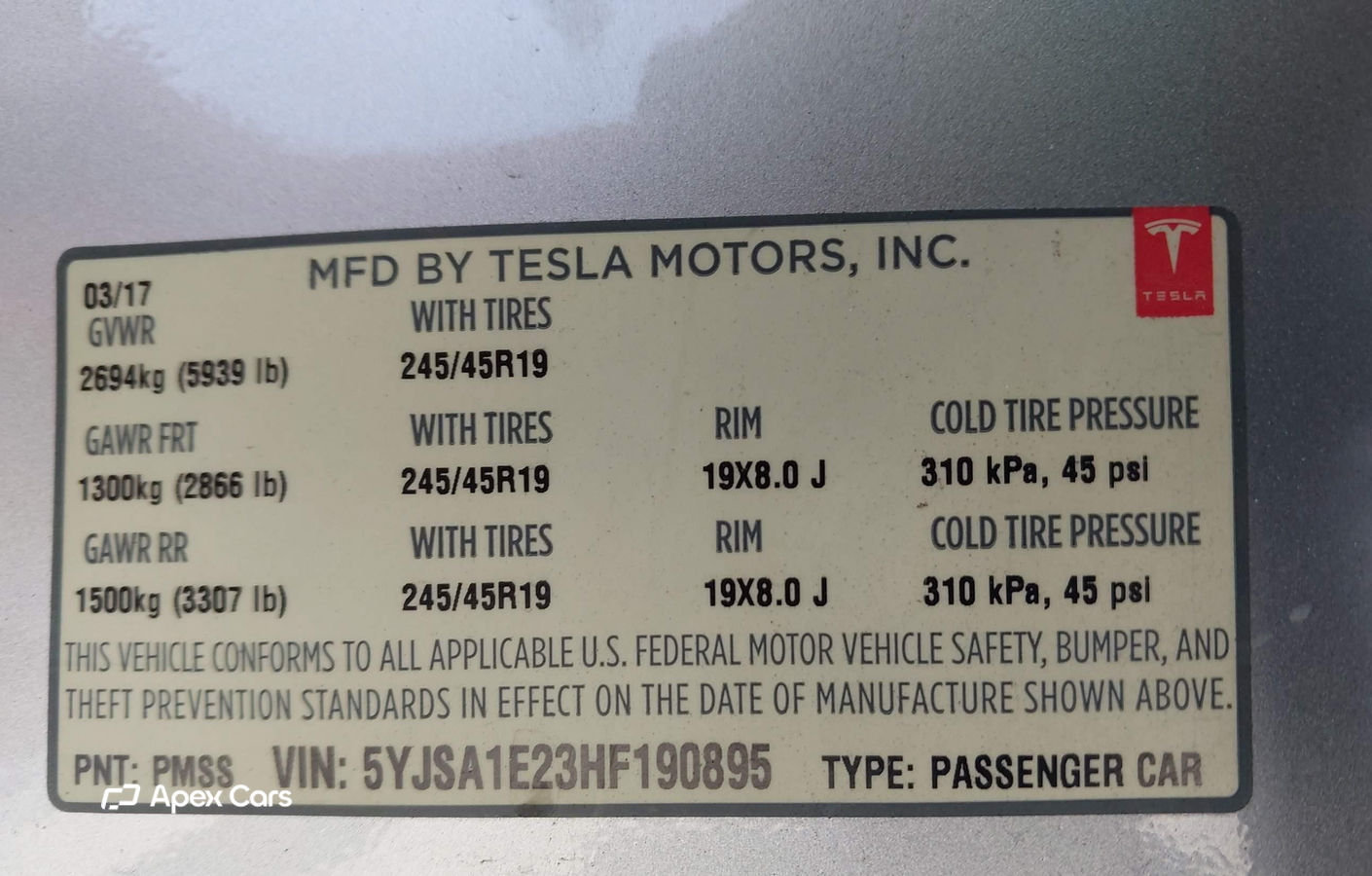 Tesla Model S 2017