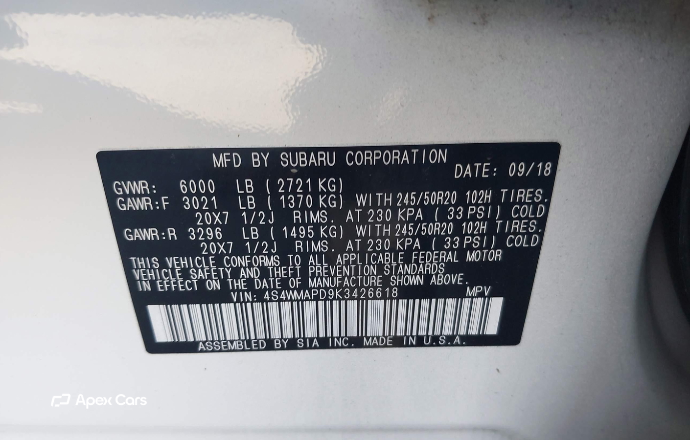 Subaru Ascent 2019