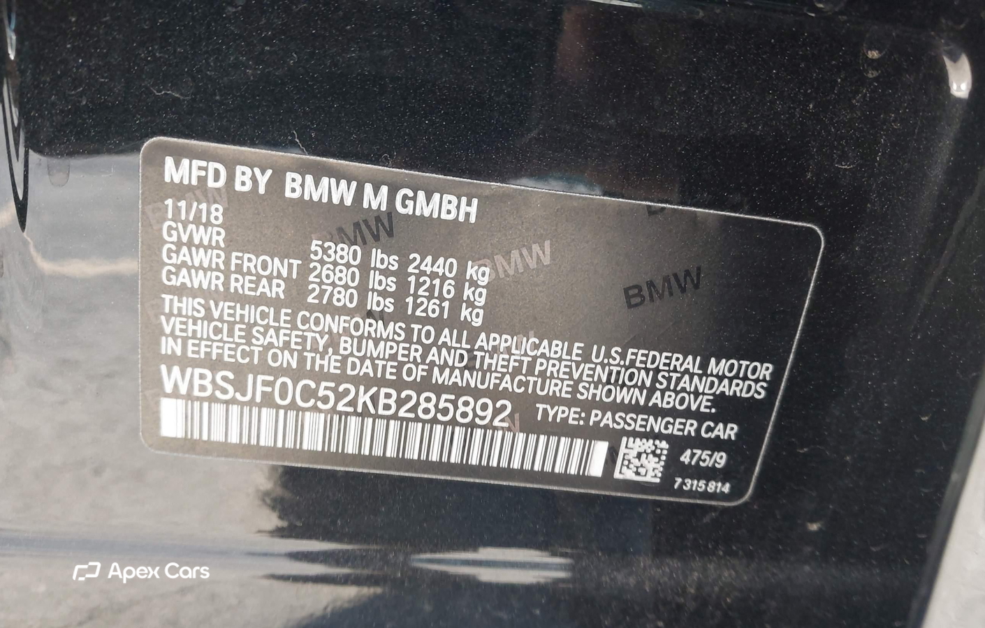 BMW M5 2019