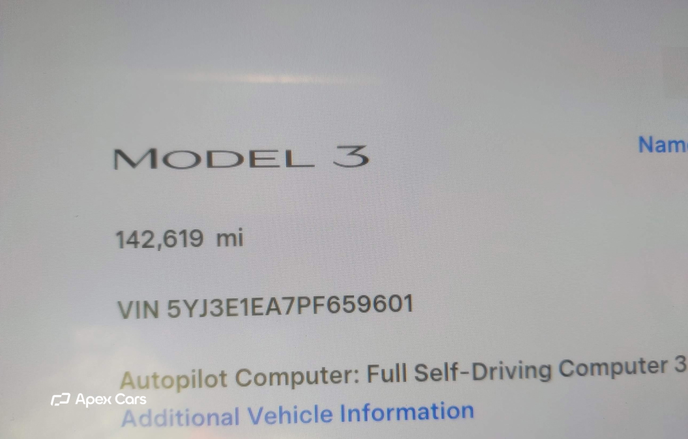 Tesla Model 3 2023