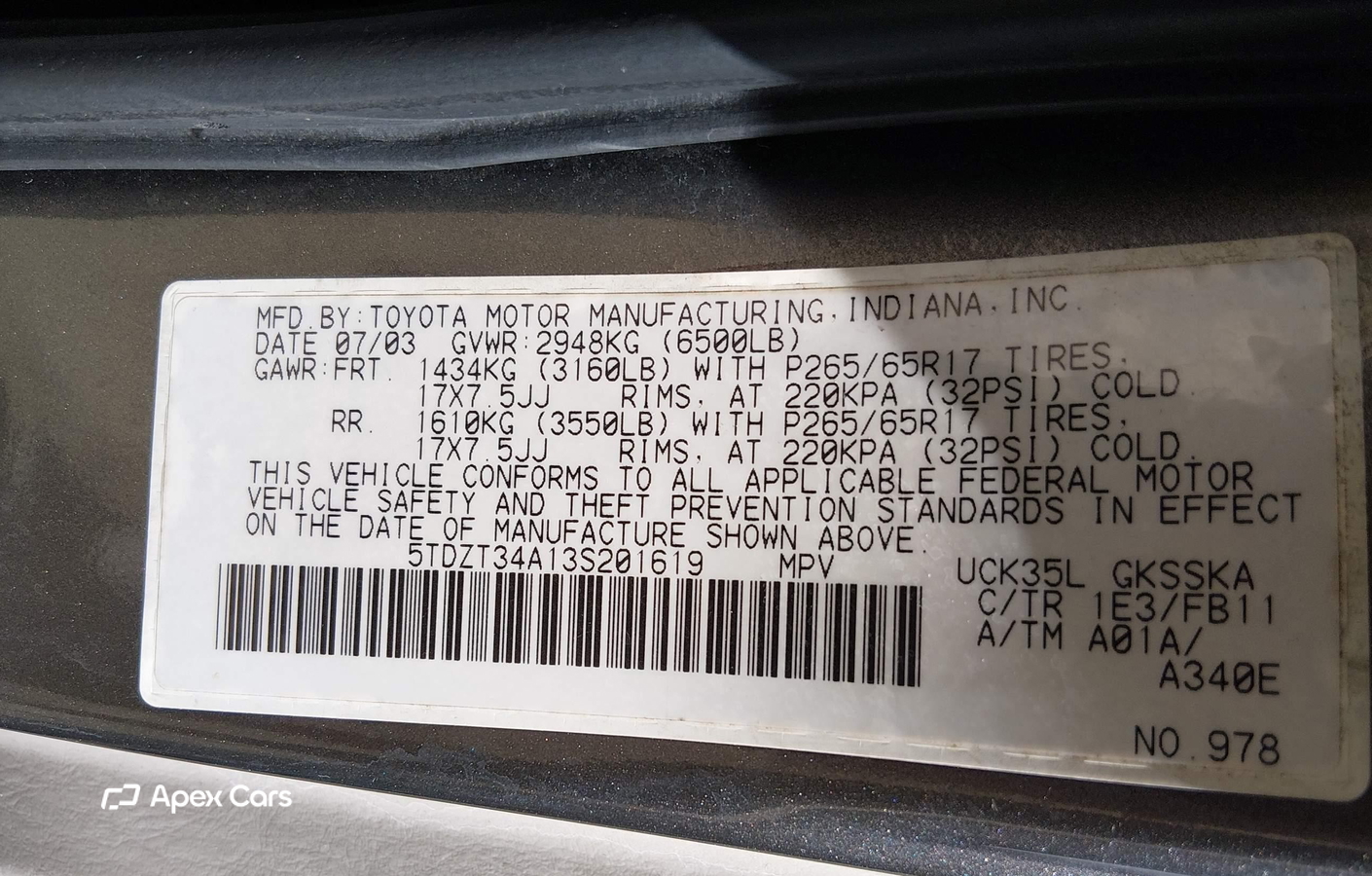 Toyota Sequoia 2003