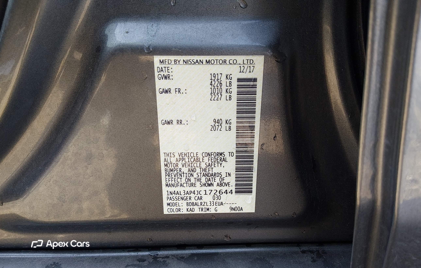 Nissan Altima 2018