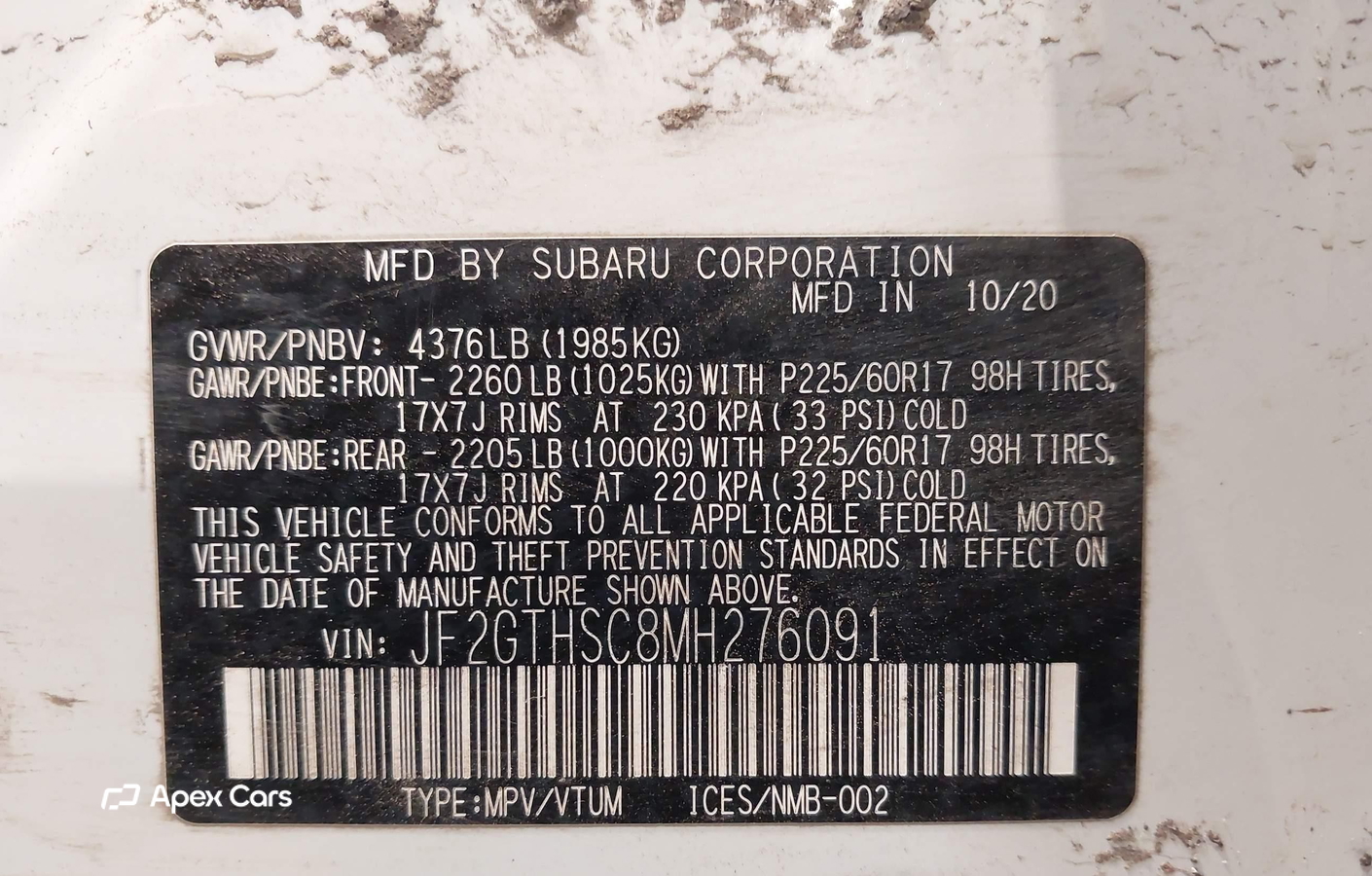 Subaru XV 2021