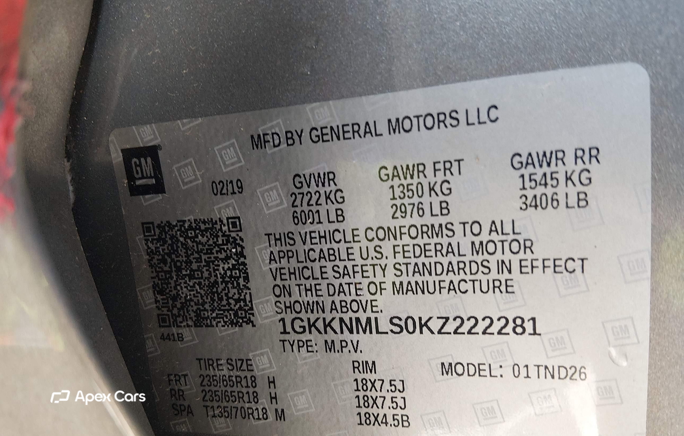GMC Acadia 2019