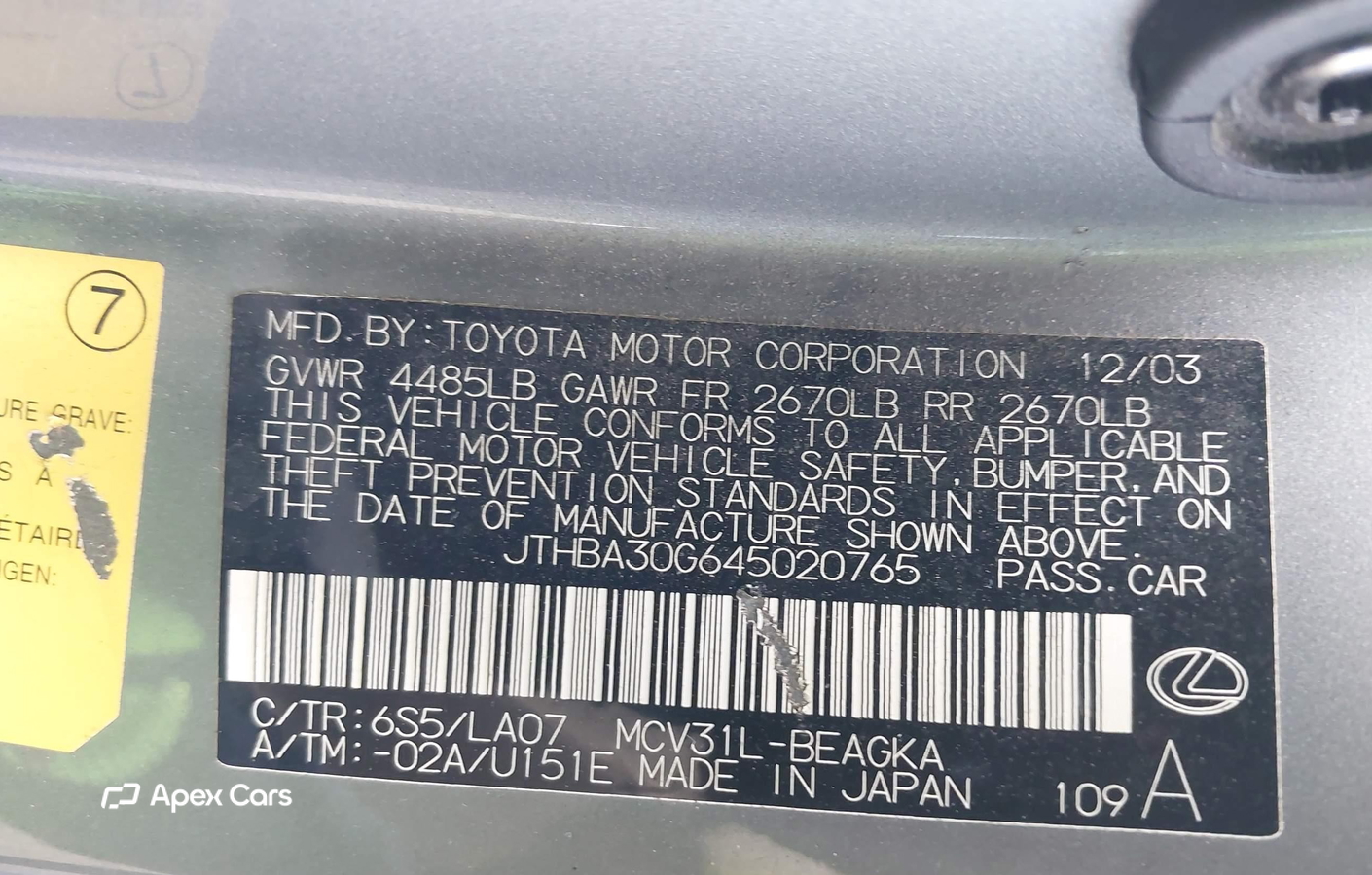 Lexus ES 2004