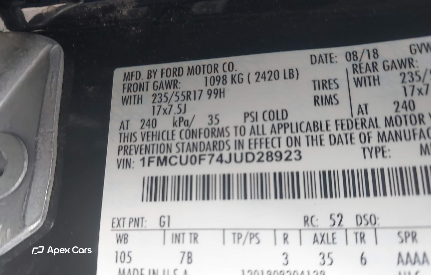 Ford Escape 2018