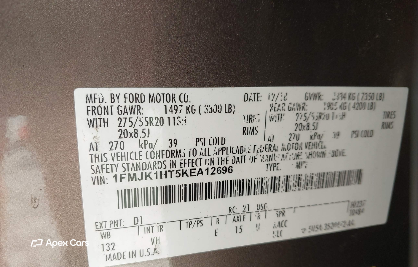 Ford Expedition 2019