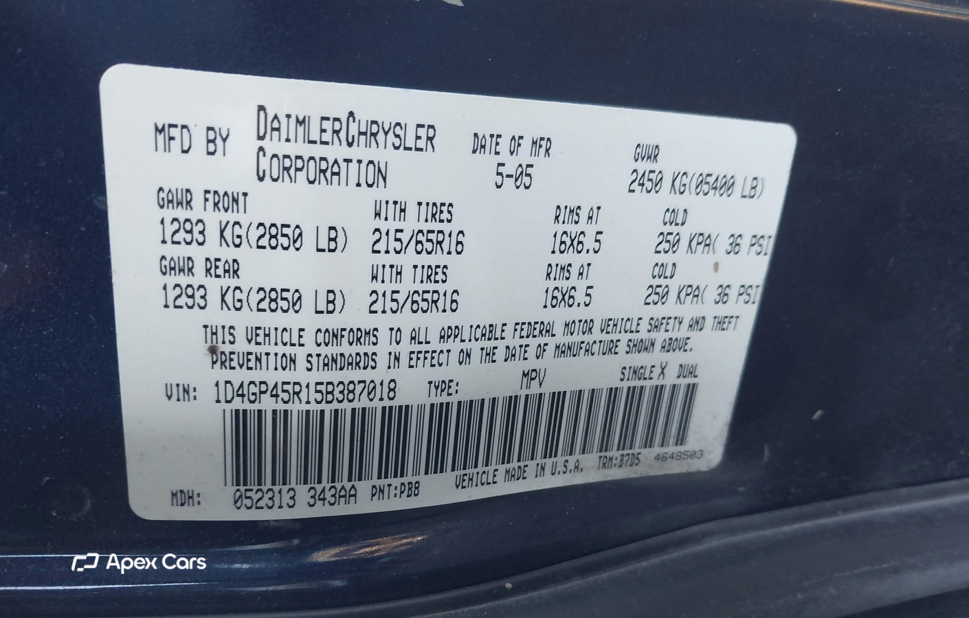 Dodge Caravan 2005
