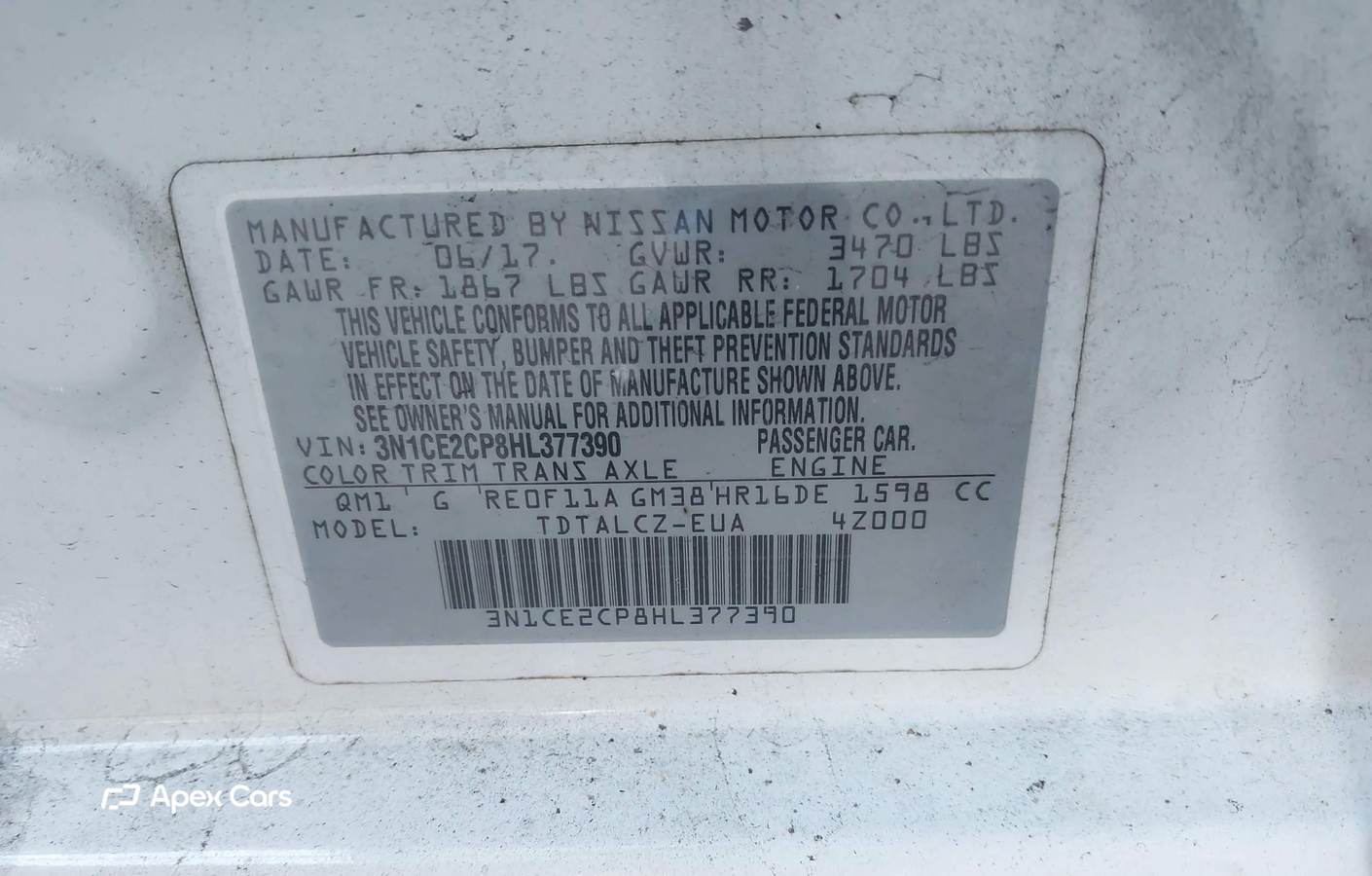 Nissan Versa 2017