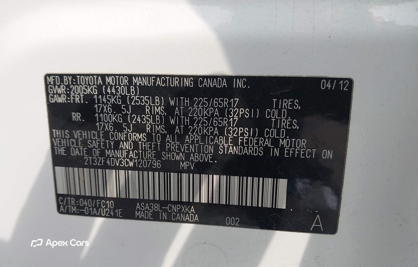 Toyota RAV 4 2012