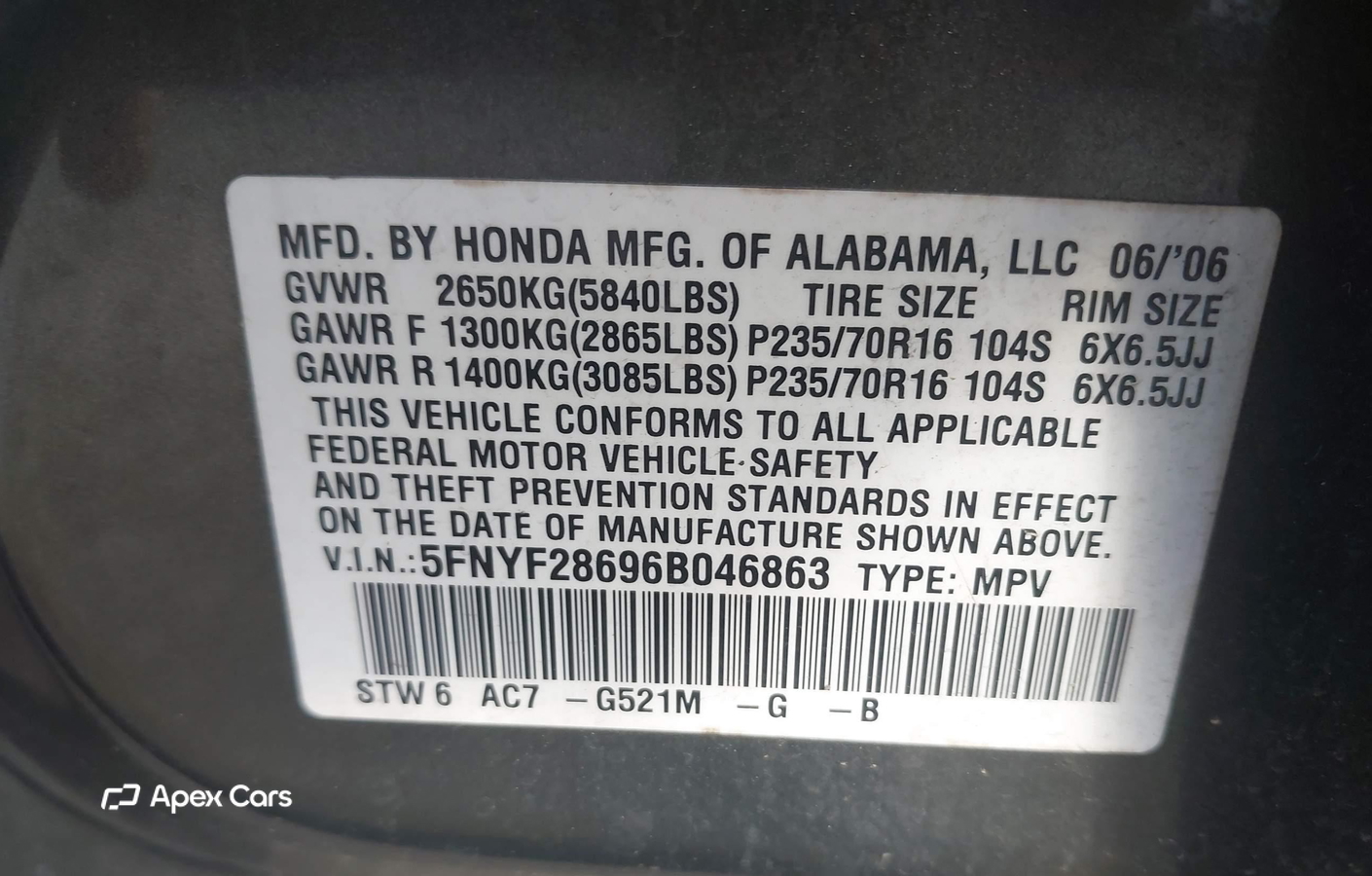 Honda Pilot 2006