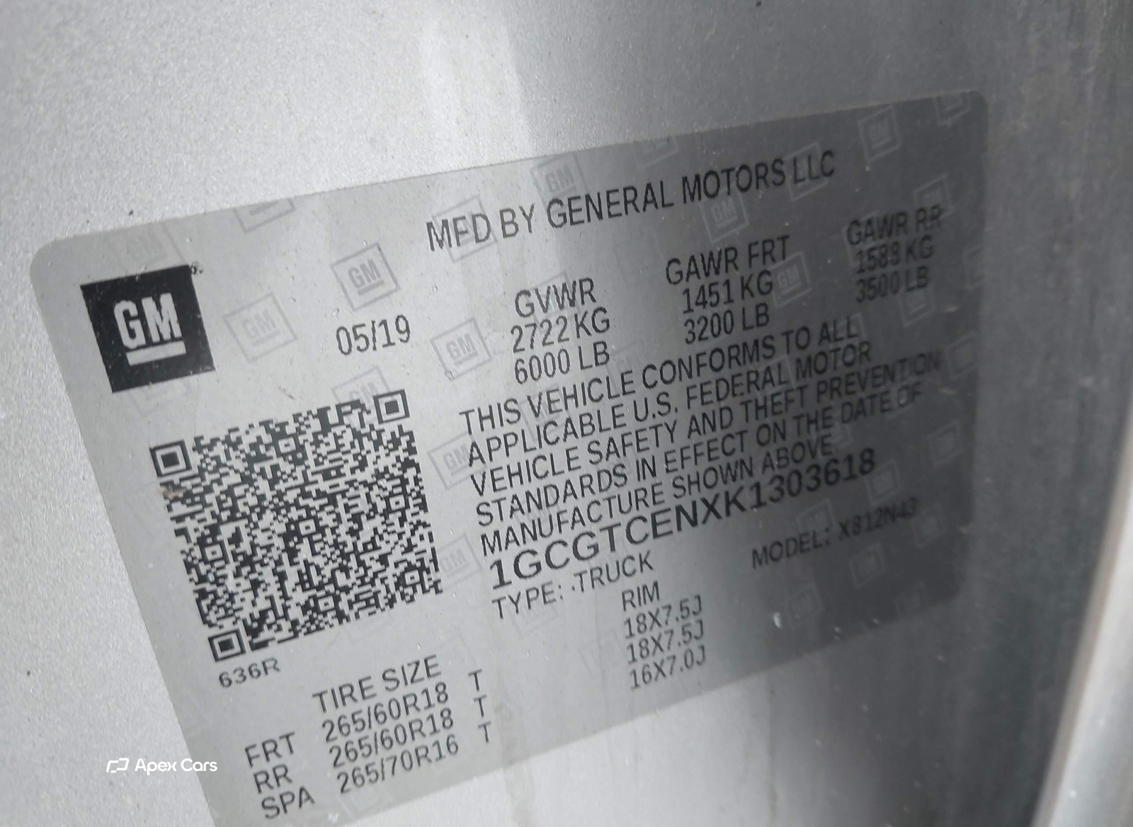 Chevrolet Colorado 2019