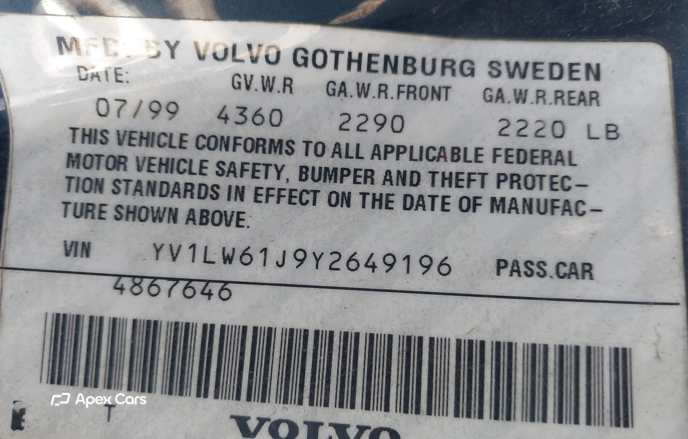 Volvo V70 2000