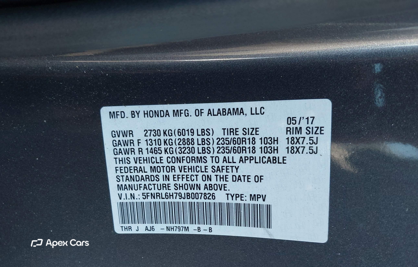 Honda Odyssey 2018