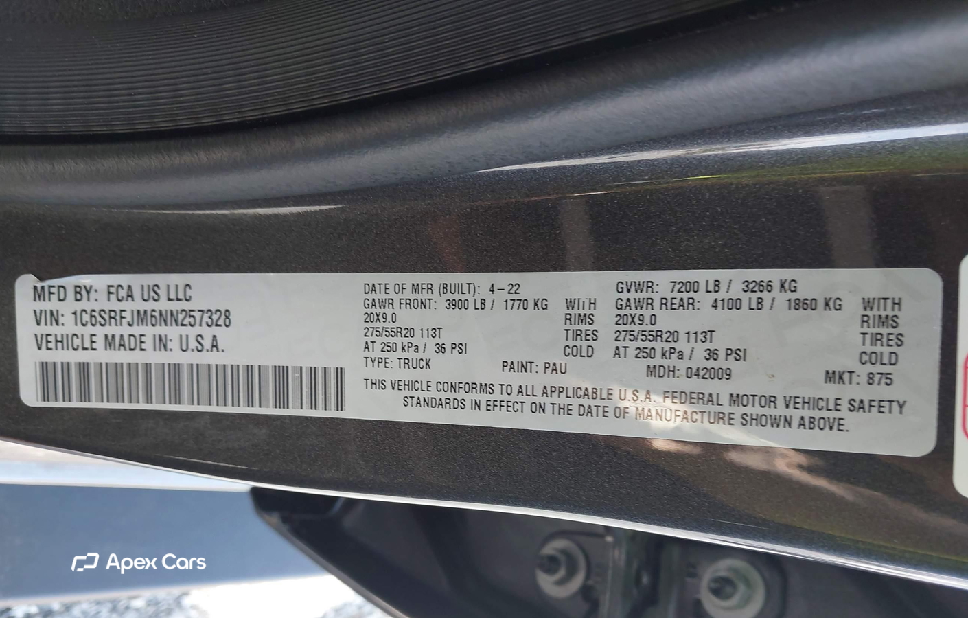 RAM 1500 2022