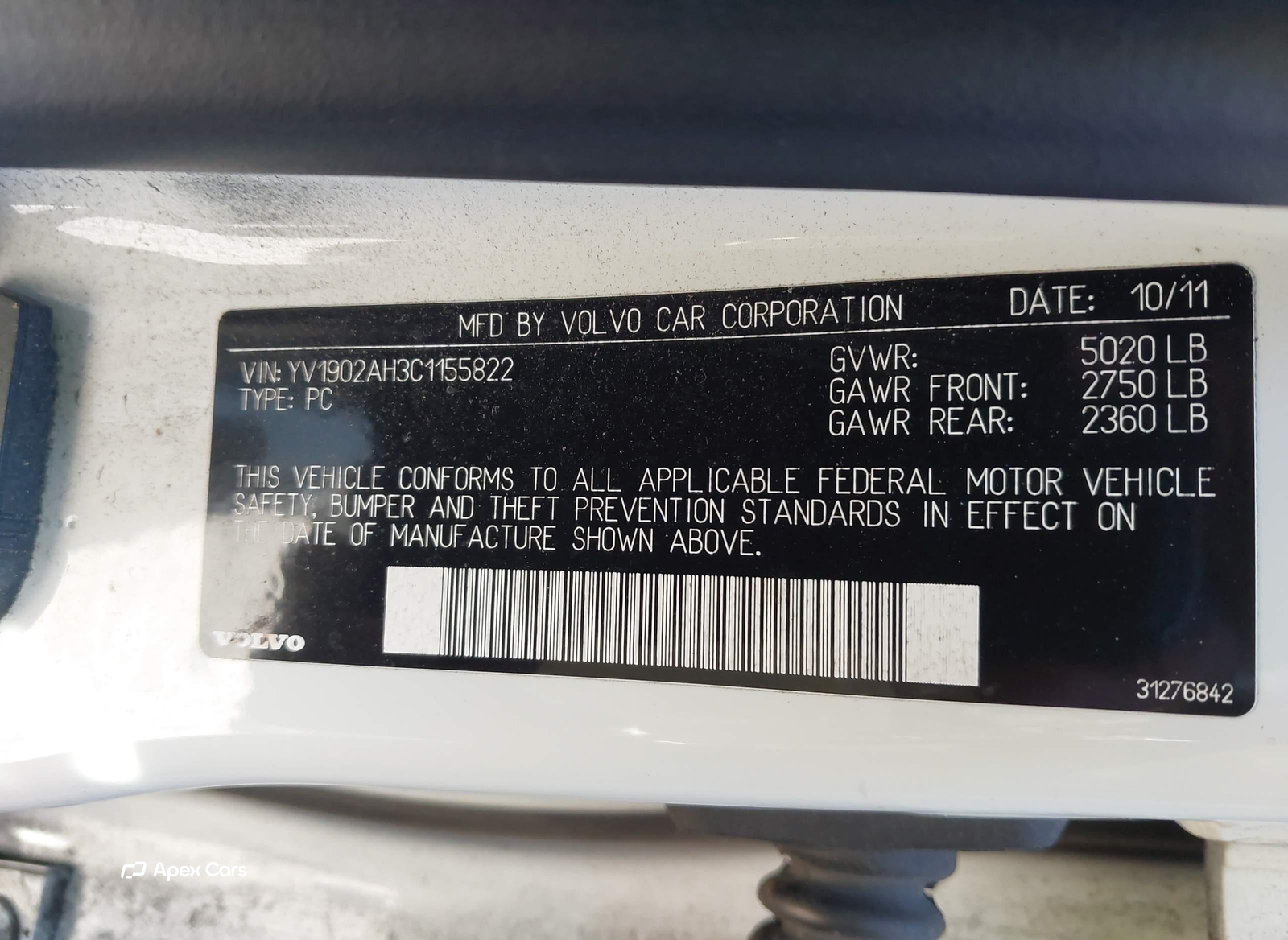 Volvo S80 2012