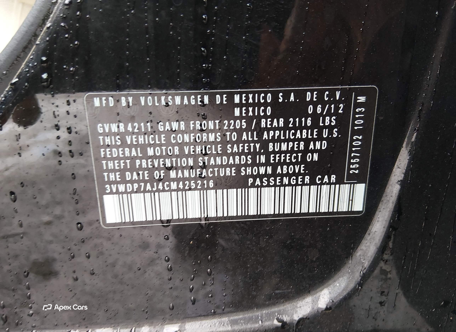 Volkswagen Jetta 2012