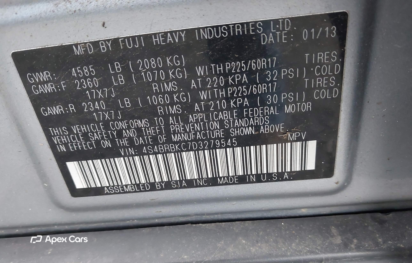 Subaru Outback 2013
