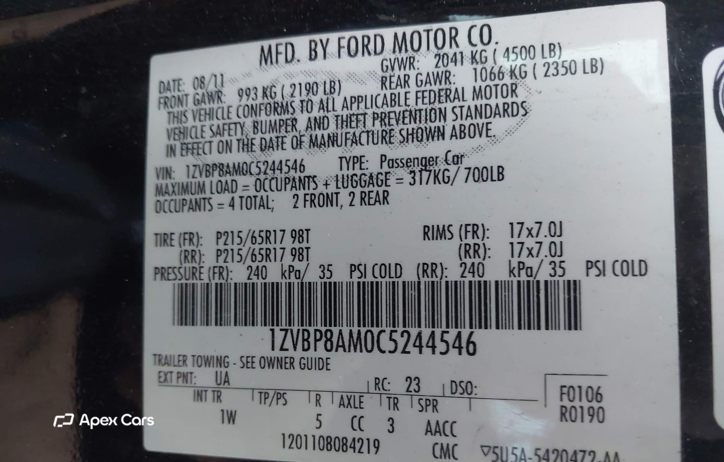 Ford Mustang 2012