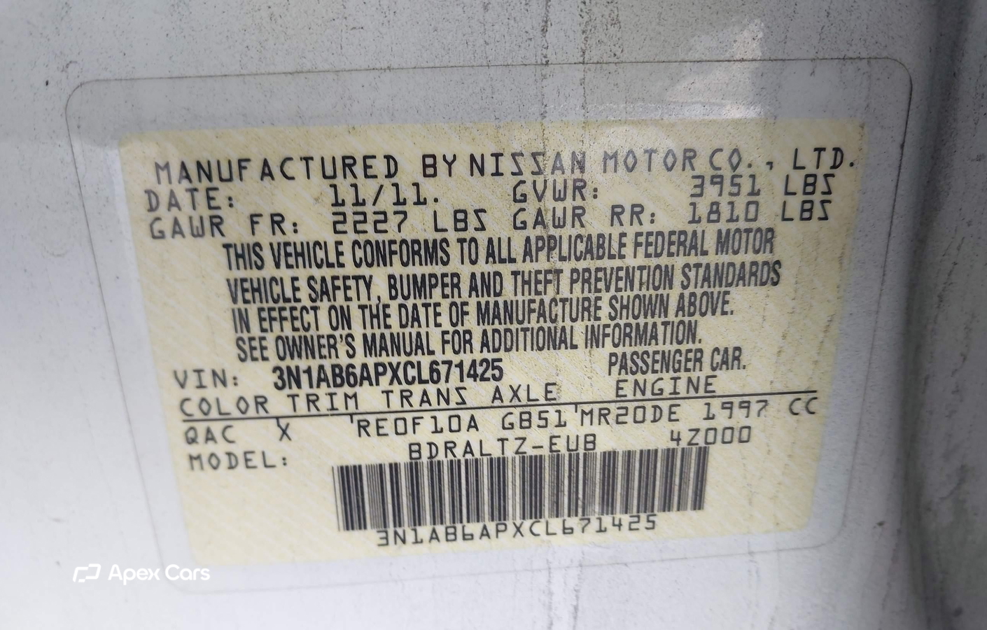 Nissan Sentra 2012