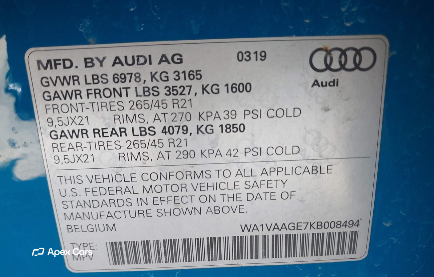 Audi e-tron 2019