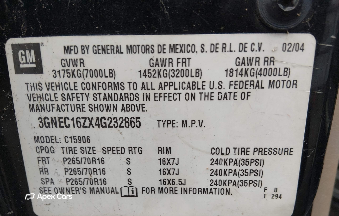 Chevrolet Express 2004