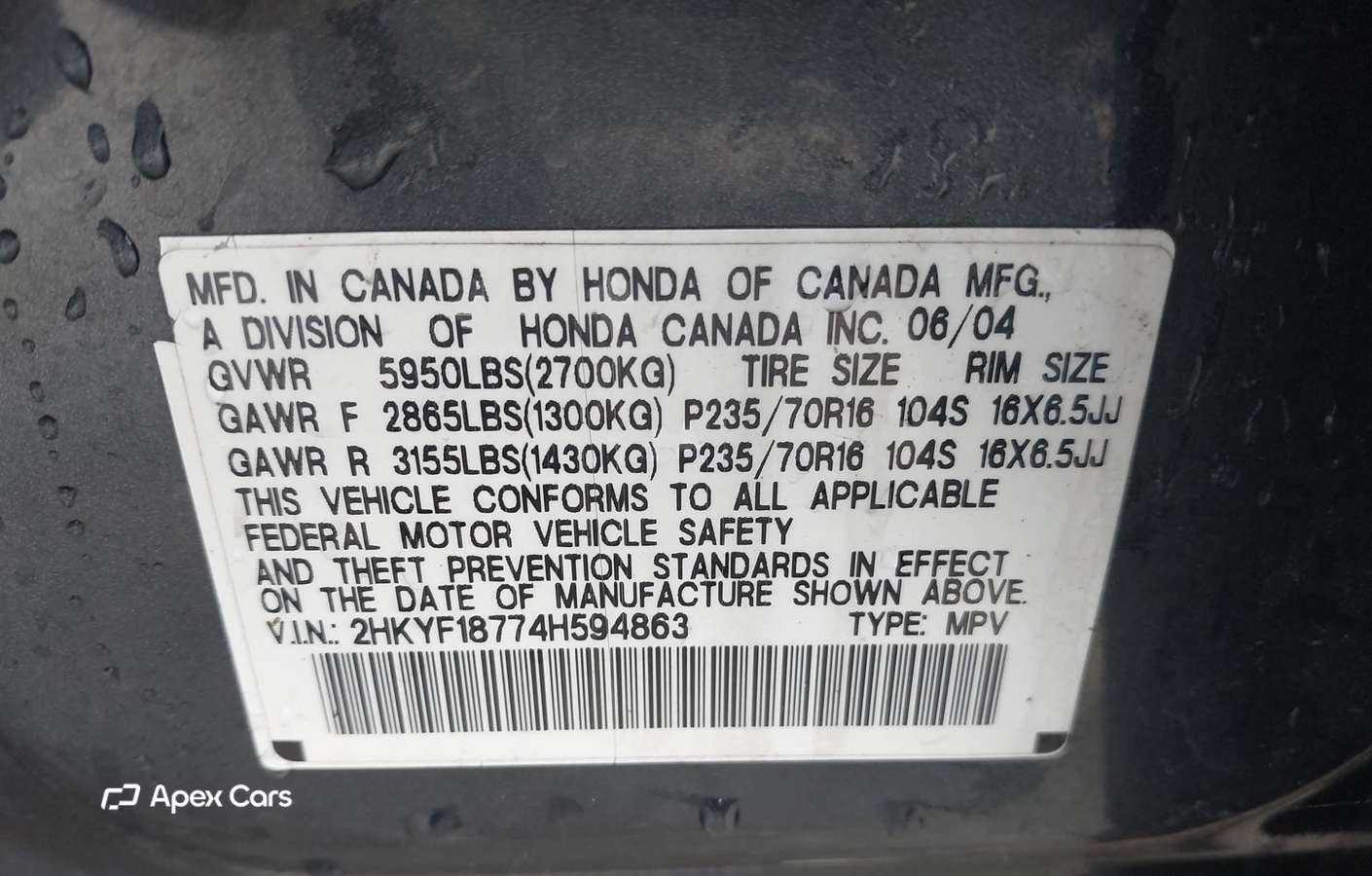 Honda Pilot 2004