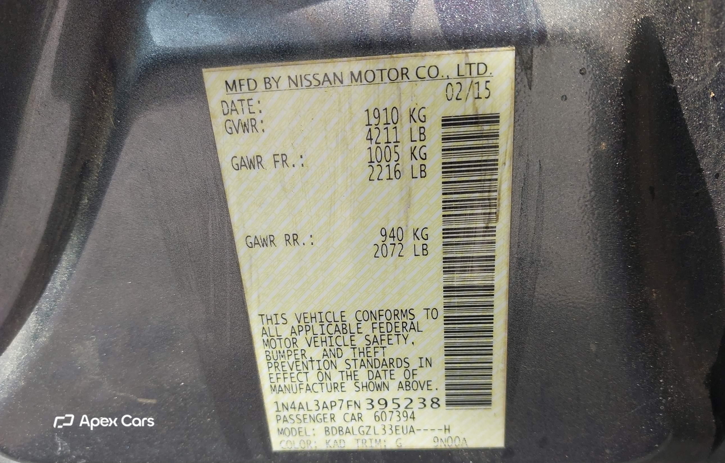 Nissan Altima 2015