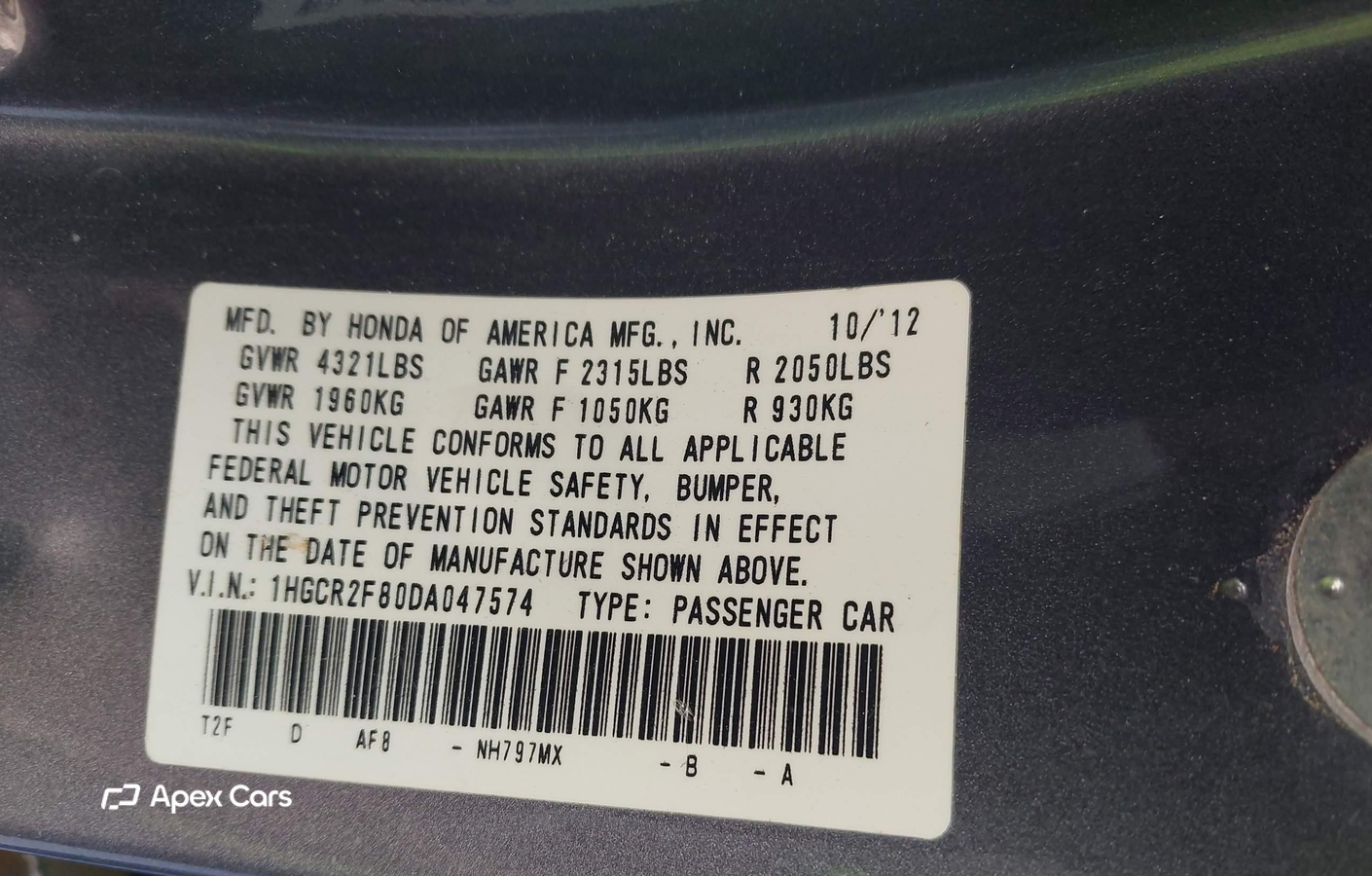 Honda Accord 2013