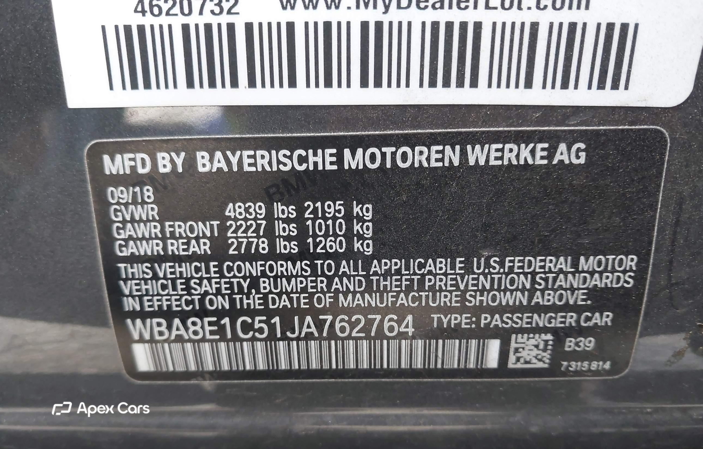 BMW Series 3 2018