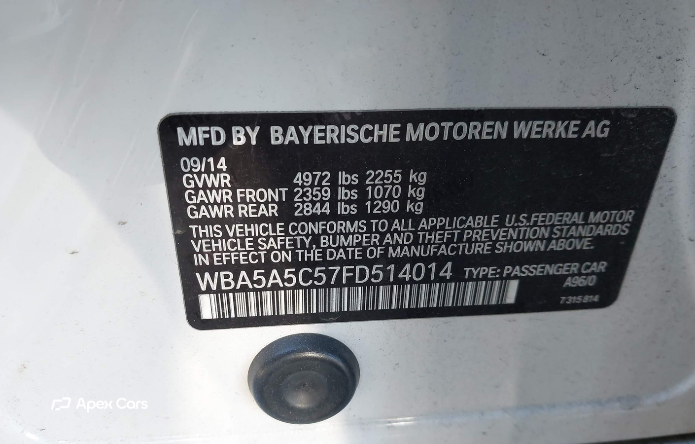 BMW Series 5 2015