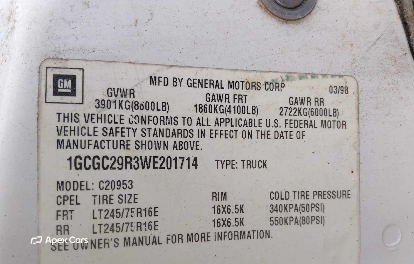 Chevrolet Silverado 1998