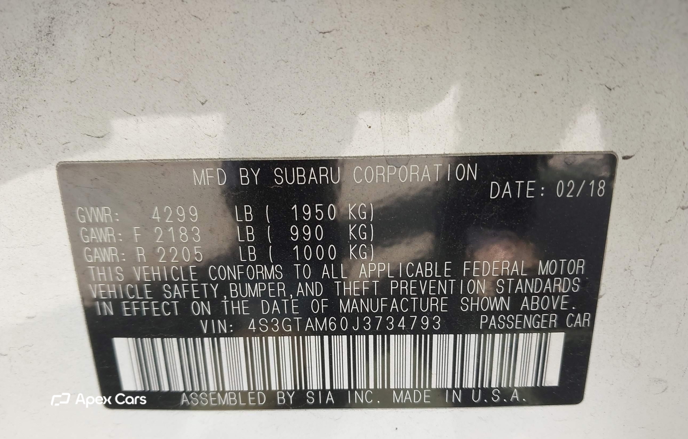 Subaru Impreza 2018